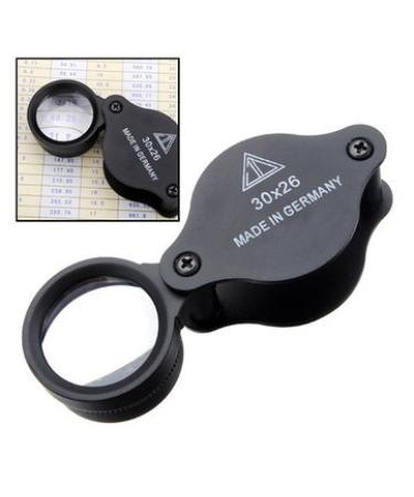 Jeweled Magnifying Glass - Jewel Magnifying Glass - Quality German 30x 26mm Jewelers Loupe Magnifying Glass (Jewel Eye Magnifying Glass)
