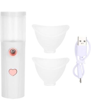 Portable USB Eye Relief Sauna Facial Sprayer - Nano Spray for Puffiness & Eye Bags (White) | International Shipping Available - Buy Online on GoSupps.com