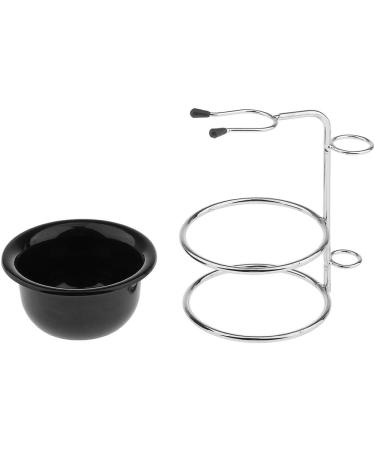Bathroom Men Shaving Brush + Stainless Steel Holder Mug Bowl Set Kit - Buy Online on GoSupps.com
