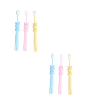 Beaupretty 6 Pcs Children's Soft Bristle Toothbrush Manual Toothbrush Toothbrushes Toothbrush for Children Toothbrush Oral Care Tool Toothbrushes Cartoon Teeth Brush