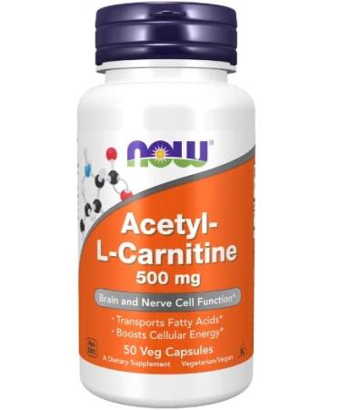 Now Foods Acetyl-L-Carnitine 500 mg 50 vegan capsules amino acids