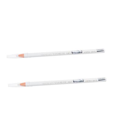 Didiseaon Didiseaon 2Pcs Eyebrow Pencil Pen Cosmetic Makeup Pencil Eyeshadow Highlighter Eyebrow Pen Anjoize Practical Makeup Pencils Wooden Silkworm Pen Pattern