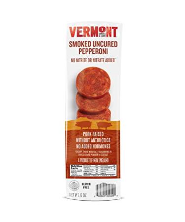 Vermont Smoke & Cure Smoked Pepperoni - Gluten Free, Uncured, 6 Oz - Perfect for Charcuterie Boards - Buy Online on GoSupps.com