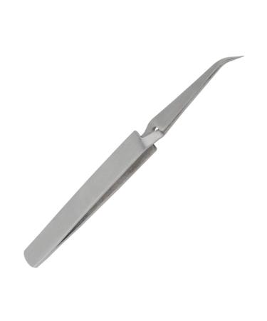 Precision tweezers stainless steel SMD soldering tweezers cross locking reverse tweezers with fine curved tip