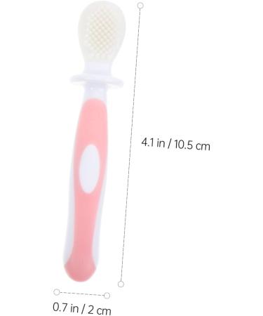 Healvian Toothbrush Tool Set for Baby Dental Care | Silicone Cleaning Brush & Accessories | Pink Tooth Cleaning Tools for Children - Buy Online on GoSupps.com