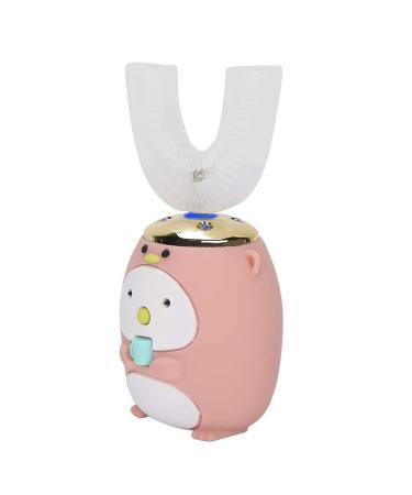 U-Shaped Electric Children's Toothbrush | Automatic Soft Brush for Toddlers (6-14 Years) - IPX7 Waterproof - Rosa - Buy Online on GoSupps.com
