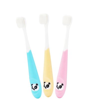 Goohochy 3st toothbrush toothbrush childrens toothbrush children's tooth care dental clean children toothbrush dental hygiene children's cleaning brush -Bite ring toys clean bristle ABS