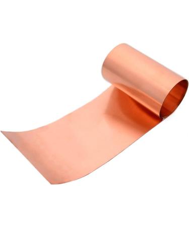 Jonoisax Pure Copper Foil Metal Copper Sheet Plate Cut Material Rolls- General Use DIY Or Contractors 200 * 1000Mm 0.06mm*200mm*1000mm - Buy Online on GoSupps.com