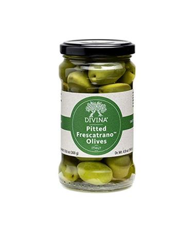 DIVINA Pitted Frescatrano Olives, 10.6 OZ