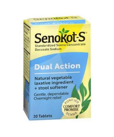Senokot-S Laxative Tabs Size 30ct