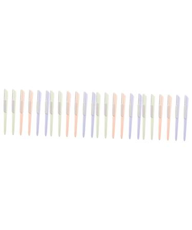 Minkissy 24 STK eyebrow knife made of stainless steel Facehaarrasier Tools for facial razors Trimmer for eyebrow razor Face cutters stock.