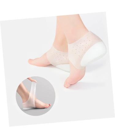 NOLITOY Heel Lift Inserts for Men - Silicone Gel Shoe Lifts Invisible Height Boosting Pads for Dry Cracked Feet - Size 5 - Comfort & Support - Buy Online on GoSupps.com