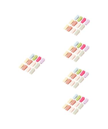Beavorty 120 Pcs Nail Gradient Sponge Nail Art Sponge Puff Cosmetic Sponge Blending Sponges for Makeup Mini Applicator Wedges Nail Paint Face Sponge for Makeup Spray Nail Polish Glue