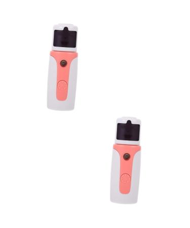 Balacoo 2 Sets Hydrating Instrument Air Humidifier Spray Humidifier Portable Face Moisturizer Cool 10X3.3cmx2pcs Pinkx2pcs