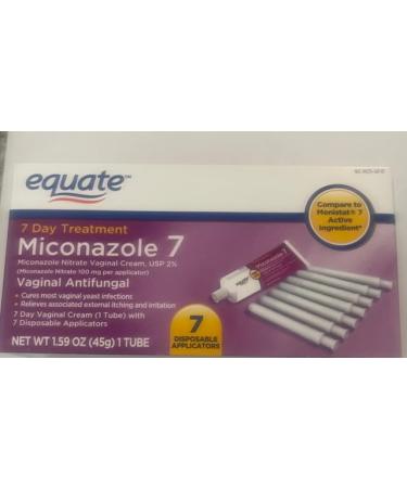 Equate Miconazole 7 Day Treatment Miconazole 7 Vaginal Antifungal Cream 7 Day Vaginal Cream with 7 Disposable Applicators