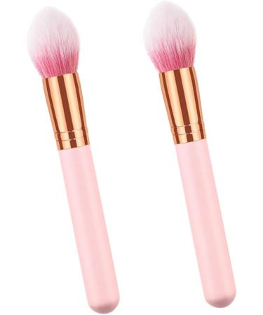 Baluue 2pcs Makeup Brush for Woman Makeup Brushed Concealer Brush Highlighter Cosmetics Powder Brush Wooden - Buy Online on GoSupps.com