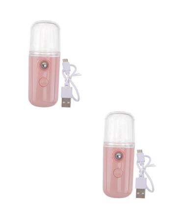 FOMIYES 2 Sets Humidifier Hand Held Steamer Facial Mizer Nano Facial Mister Face Handy Sprayer PC Pink