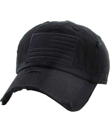 KBETHOS Tactical Operator with USA Flag Patch US Army Military Baseball Cap Adjustable One Size 2. Black-tactical Operator Classic