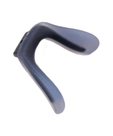 Celika replacement nose broken glass accessories 2 pieces black plug-in/screw-glasses-nose pad replacement for children U-shaped plastic glasses transparent silicone-nose pad arm