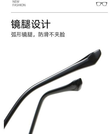 Shop TR90 Metal Square Frame Blue Light Blocking Glasses for Men & Women - Anti-UV Computer & Reading Glasses (50mm Green - Buy Online on GoSupps.com