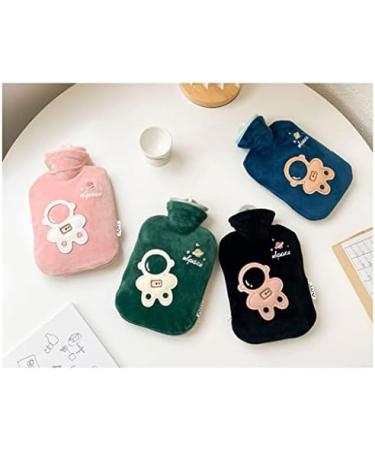 Small Astronaut Heat Bottle with Cover | Cute Portable Plush Hot Water Bag | 1000ml Warm Pink for Pain Relief & Cold Therapy - Buy Online on GoSupps.com