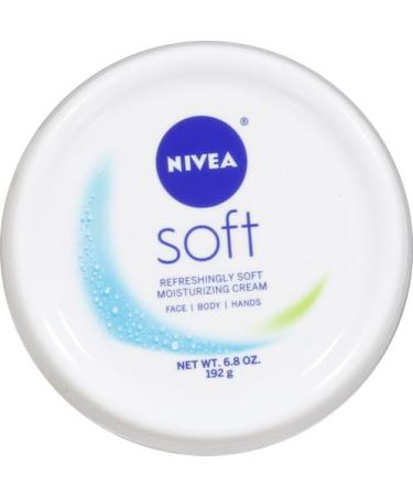 NIVEA Soft Moisturizing Cream 6.8 Oz - Enriched with Jojoba Oil & Vitamin E | Best Face & Body Moisturizer - International Shipping Available - Buy Online on GoSupps.com
