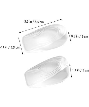 2 Pairs Invisible Heightening Gel Insoles - Silicone Shoe Inserts for Men & Women | Boost Comfort & Height - Buy Online on GoSupps.com