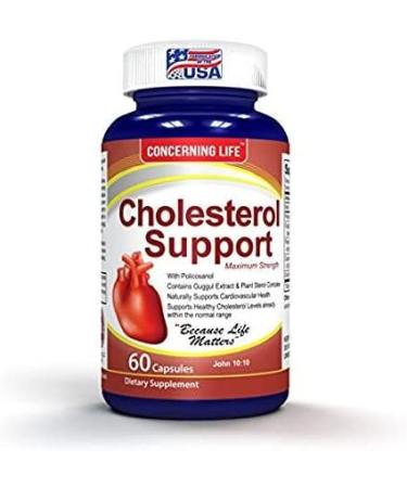 Cholesterol Support: Natural Supplement to Lower High Cholesterol & Triglycerides - Heart Healthy Formula - Buy Online on GoSupps.com