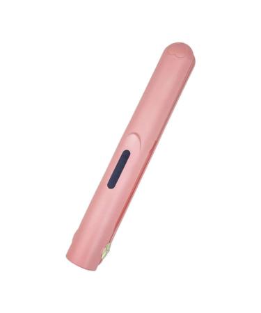 Original Ceramic Hair Straightener Hair Straightener and Curler 2 in 1 Ceramic Flat Wireless Portable Hair Straightener for Pro-fessional Salon Results and All Hair Types (Pink One Size) One Size Pink