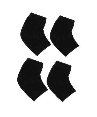 Housoutil 2 Pairs Silicone Heel Protector Moisturizing Heel Sleeve Moisturising Heel Sock Plantar Socks for Women Toeless Socks Women Socks Absorb Sweat Women's Socks Men and Women