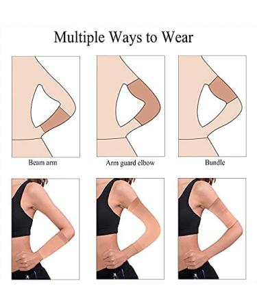 4 Pair Nude Arm Wrap Shaper Sleeve for Women | Arm Trainers for Fitness & Sport - Buy Online on GoSupps.com