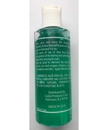 Cadie Aloe Vera Gel - 100% Pure and Organic Aloevera Extract Thick and Absorbent for Men or Women Facial and Scalp Care - Great for Face Skin or Hair | 4 Oz (3 Pack) 1 Count (Pack of 3) - Buy Online on GoSupps.com