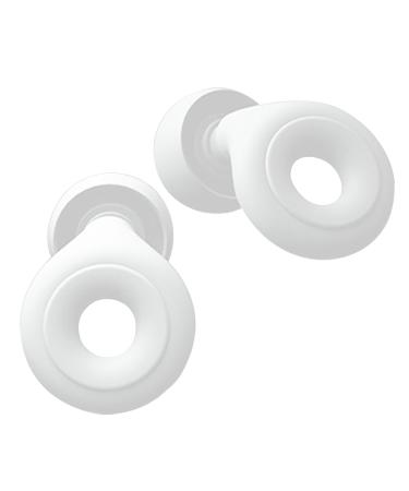 1 pair of noise -suppressing earplugs reusable earplugs has 3 layers for noise reduction for sleeping working learning or traveling (pure white)