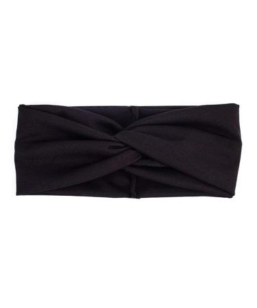 Sporty Shimmer Anna Shine Twist Headbands (Black)