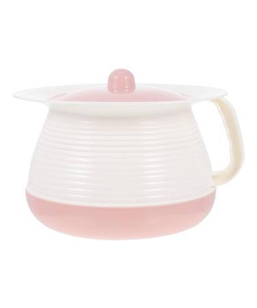 Cabilock Reusable Chamber Pot Potty Urine Bedpan Plastic Bedroom Urinal Pee Pot Bucket Portable Toilet Spittoon with Lid for Home Hospital Kids Adults Elderly Pregnant Car Travel Use Pink