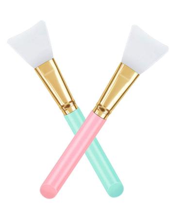 NIUTA Silicone Face Mask Brushes, Flexible Facial Mud Mask Applicator Brush, Hairless Moisturizers Applicator Tools And Body Butter Applicator Tools (2PCS)