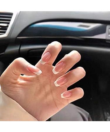 French Nail Self-Adhesive Stickers - 576pcs, 12 Sheets Manicure Stencils for Women - Moon Shape Design - Buy Online on GoSupps.com