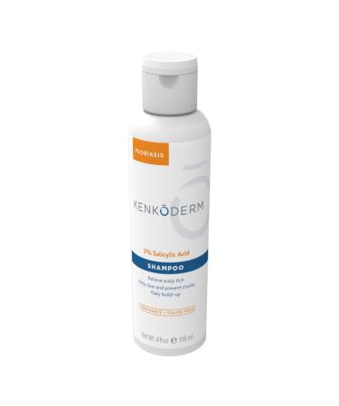 Kenkoderm Psoriasis Therapeutic Shampoo with 3% Salicylic Acid - 4 oz | 1 Bottle | Dermatologist Developed | Fragrance + Color Free 4 Fl Oz (Pack of 1)