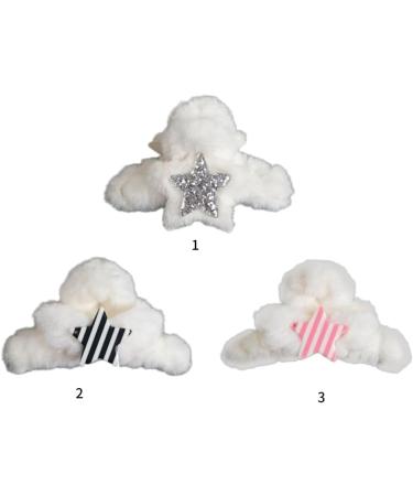 Limtula Cute Hair Claw Clips Furry Hair Jaw Clip Cute Hair Catch Barrettes Ponytail Holder Hair Props Single black stripe - Buy Online on GoSupps.com