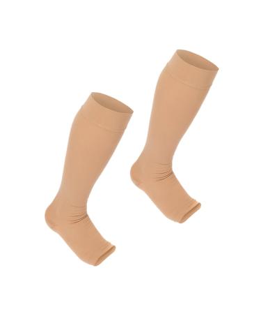 1 Pair women's socks open toe flight socks stockings Calf Compression Sleeve beautiful legs compression sleeve calf Women Leg Socks Calf Compression Sleeves Middle tube