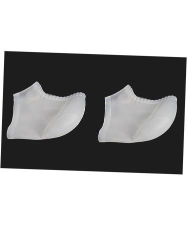 minkissy 3 Pairs Heel Soreness Relief Cushion Sleeves Shoe Inserts Silica Protective Sleeve Pedicure Heel Crack Men and Women White Soft - Buy Online on GoSupps.com