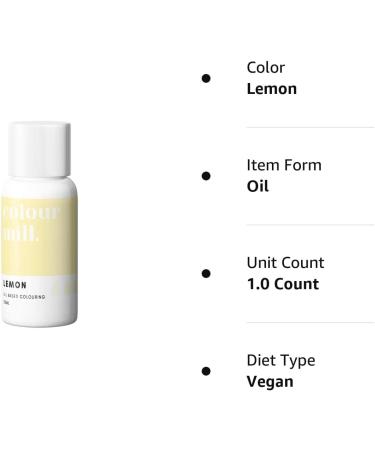 Colour Mill Oil Based Food Colouring Lemon - Next Generation Oil Based Food Colouring for Baking Decorating Icing and Cooking Food Dye DIY Slime and Crafts Making Burgundy - 20 ml - Buy Online on GoSupps.com