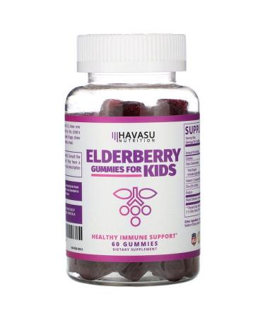 Havasu Nutrition Elderberry Gummies for Kids 60 Gummies