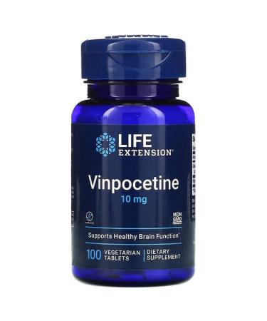 Life Extension Vinpocetine 10 mg 100 Vegetarian Tablets