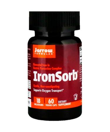 Jarrow Formulas IronSorb 18 mg 60 Veggie Caps