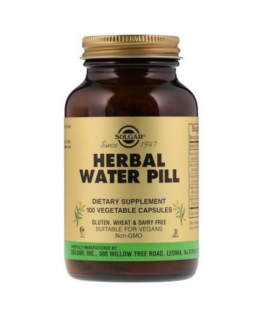 Solgar Herbal Water Pill 100 Vegetable Capsules