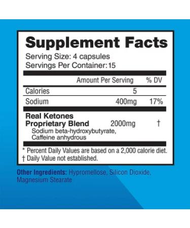 Real Ketones Keto Weightloss + Charged Dietary Supplement 60 Capsules - Pack of 2 | Effective Weight Loss Formula - Buy Online on GoSupps.com