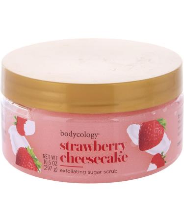 BODYCOLOGY STRAWBERRY CHEESECAKE by Bodycology - EXFOLIATING SUGAR SCRUB 10.5 OZ - WOMEN