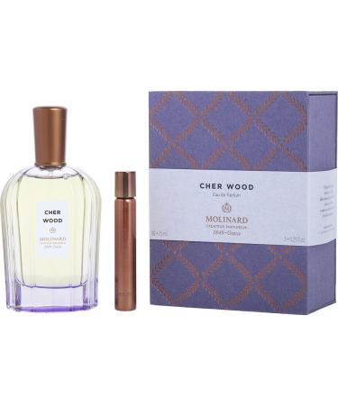 MOLINARD CHER WOOD by Molinard - EAU DE PARFUM SPRAY 3 OZ & EAU DE PARFUM ROLL-ON 0.25 MINI - WOMEN
