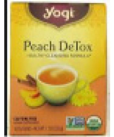 Yogi Tea Peach DeTox Caffeine Free 16 Tea Bags 1.12 oz (32 g)